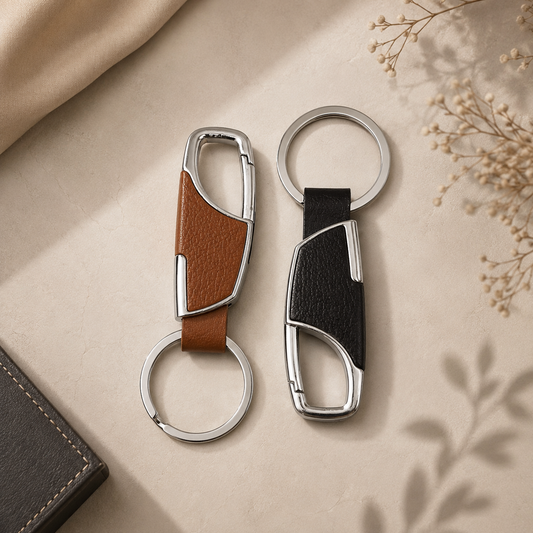 Luxury Leather Keychain ✨🔑 ميدالية مفاتيح جلد للشباب