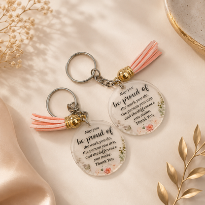Graduation Card with Acrylic Keychain 🎓 🏷️🔑 بطاقة تخرج مع ميدالية أكريلك مميزة
