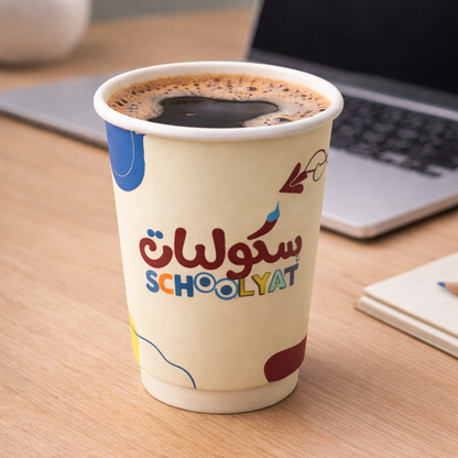 Schoolyat Coffee Cups – Set of 10 ☕ أكواب قهوة سكوليات – طقم 10 أكواب
